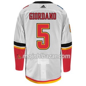 Dresovi Calgary Flames MARK GIORDANO 5 Adidas Bijela Authentic - Muške